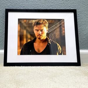 Leonardo DiCaprio Signed Autograph Blood Diamond 11X14 Framed & Matted COA